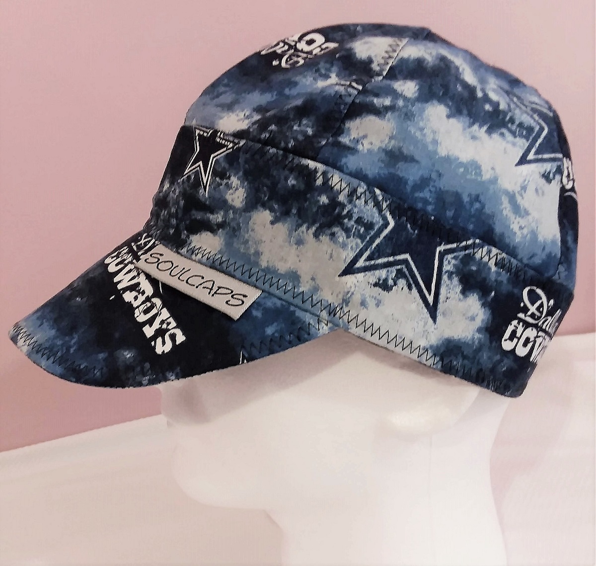Dallas Cowboys Mottled Print Blue Welding Hat – Soulcaps Welding Hats